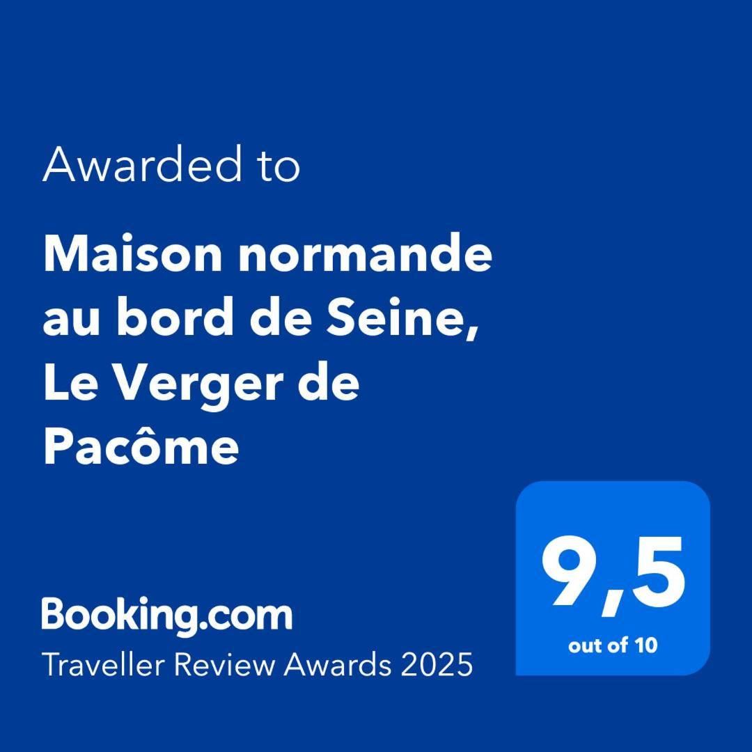 Maison Normande Au Bord De Seine, Le Verger De Pacome Anneville-Ambourville Buitenkant foto